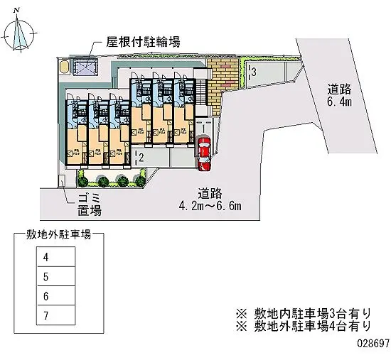 ★手数料０円★松本市大村 月極駐車場